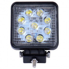 Додаткова LED фара 27W (3W*9) 10-30V 105x126x20 mm Далека (002 B 27W) 1 шт (3375)