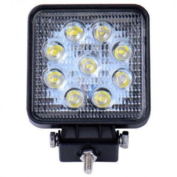 Додаткова LED фара 27W (3W*9) 10-30V 105x126x20 mm Далека (002 B 27W) 1 шт (3375)