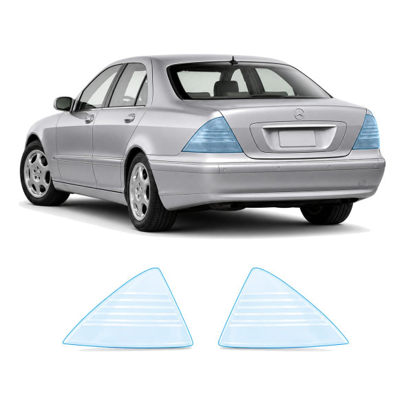 Антигравийная защитная бронепленка по лекалам для Mercedes-Benz S-Class W220 1998-2002 - задние фонари стопы