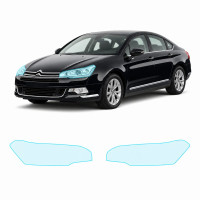 Антигравійна захисна бронеплівка за лекалами для Citroen C5 III facelift 2012-2017 - оптика (фари та ПТФ)