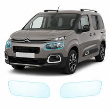 Антигравійна захисна бронеплівка за лекалами для Citroen Berlingo III 2018- оптика (фари та ПТФ)