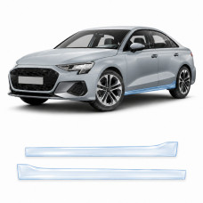 Антигравійна захисна бронеплівка за лекалами для Audi A3 8Y facelift 2024- нижня зона кузова