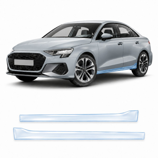 Антигравійна захисна бронеплівка за лекалами для Audi A3 8Y facelift 2024- нижня зона кузова