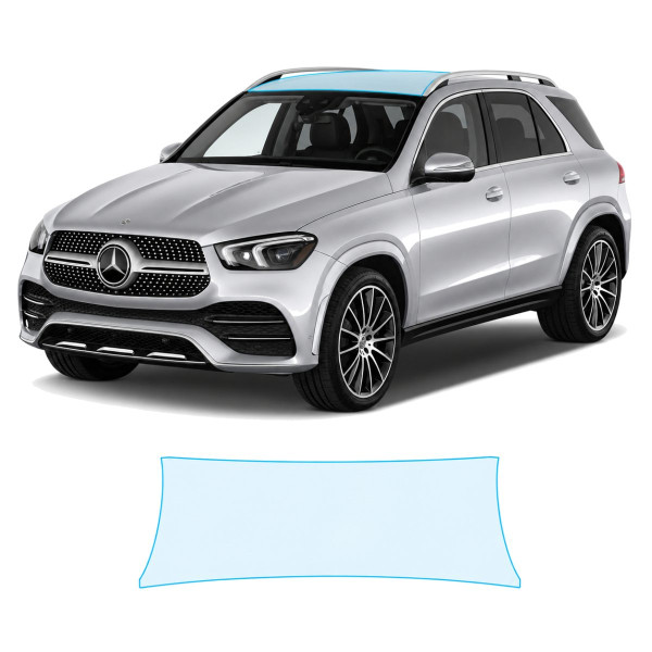 Антигравийная защитная бронепленка по лекалам для Mercedes-Benz GLE W167 2019-2023 - зона крыши