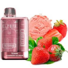 Elf Bar TE5000 POD  5% Оригінал Strawberry Ice Cream Полуниця Морозиво (Підряджається)