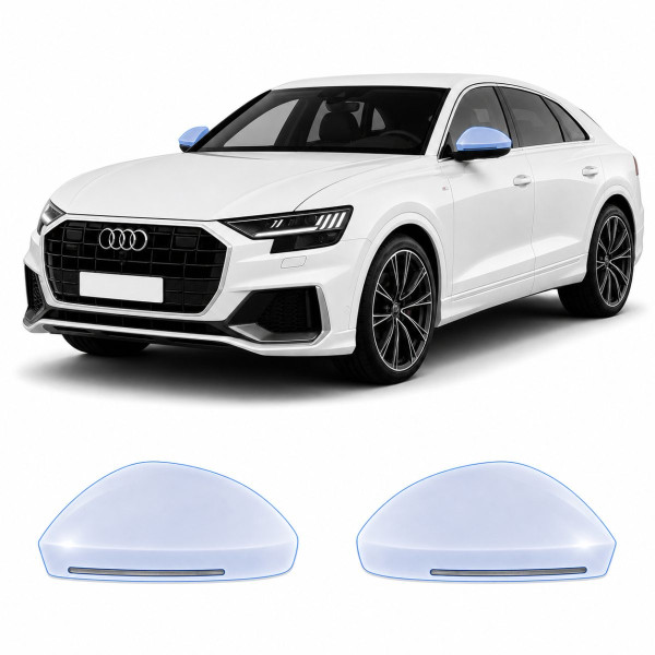 Антигравійна захисна бронеплівка за лекалами для Audi Q8 4M 2018-2023 - дзеркала