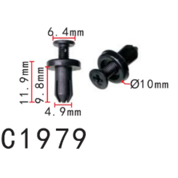 Кліпса тримач для обшивки Mazda (EA0150037, EA01-50-037, 11018) (C1979)