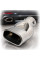 Насадка на глушитель Elegant Овальная изогнутая Ø 70 х 120-68 x 200 мм Хром (EL 106 024)