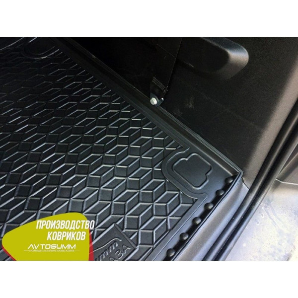 Автомобильный коврик в багажник Peugeot Rifter 2019-/Citroen Berlingo 2019- короткая база / Резиновый