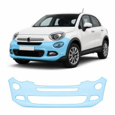 Антигравійна захисна бронеплівка за лекалами для Fiat 500X I 2015-2018 - передній бампер
