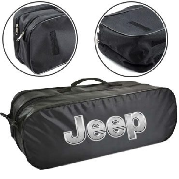 Сумка органайзер техдопомоги Jeep 53х19х13 2 відділення Чорна