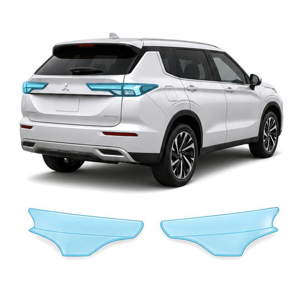 Антигравийная защитная бронепленка по лекалам для Mitsubishi Outlander IV 2021- задние фонари стопы