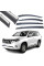 Дефлектори вікон вітровики Benke для Toyota Prado 150 / Lexus GX460 10-18 Хром Молдинг Нержавіюча сталь 3D (BTYPD1023-W/S)