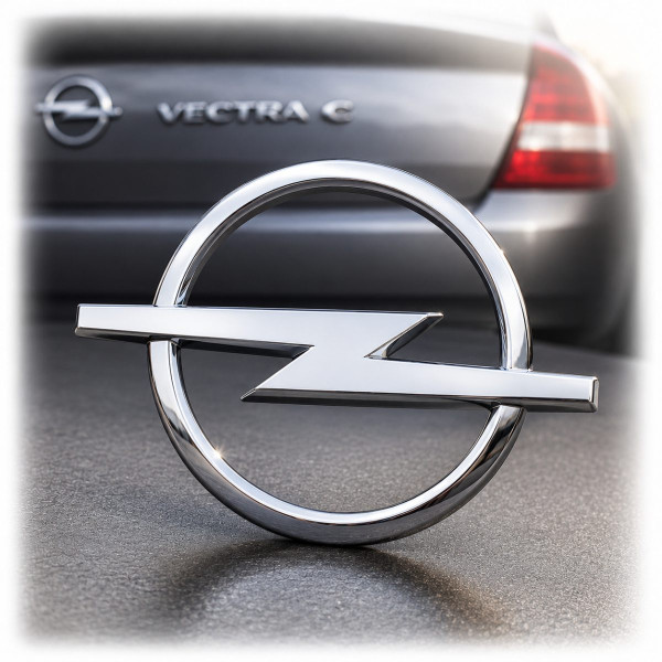 Эмблема для Opel Vectra C Combo ровная 100 x 131 мм пластиковая скотч