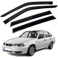 Дефлекторы окон ветровики Daewoo Nexia 1995-2011 Скотч 3M Voron Glass