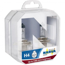 Автолампа галогенна Narva +150% / H4 / 55W / 12V 2 шт (480692100)