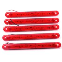 LED Габарит Thoc Auto 180 х 20 мм 12/24V 12 диодов Красный (ТН-1212) 5 шт