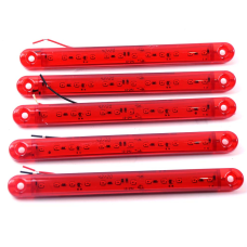 LED Габарит Thoc Auto 180 х 20 мм 12/24V 12 диодов Красный (ТН-1212) 5 шт