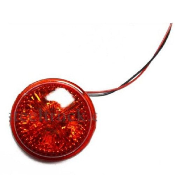 Вставка LED в габарит рожки 12/24V 5 диодов D4.5 см Красная 1 шт (К 506)