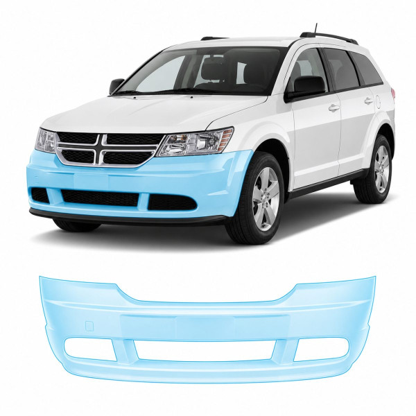Антигравийная защитная бронепленка по лекалам для Dodge Journey I 2009-2020 - передний бампер