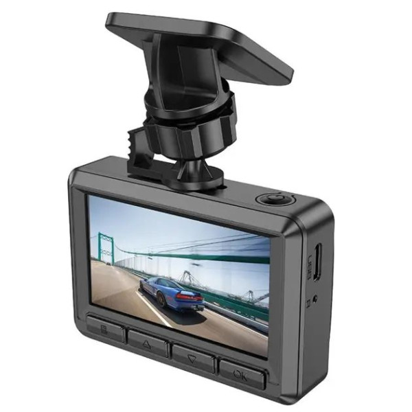 Видеорегистратор Hoco DV3 2,45-inch IPS+Камера Заднего Вида Черный (6942007608183)