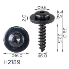 Саморіз з шайбою Renault, Citroen (7703017090, 6925N0) (H2189)