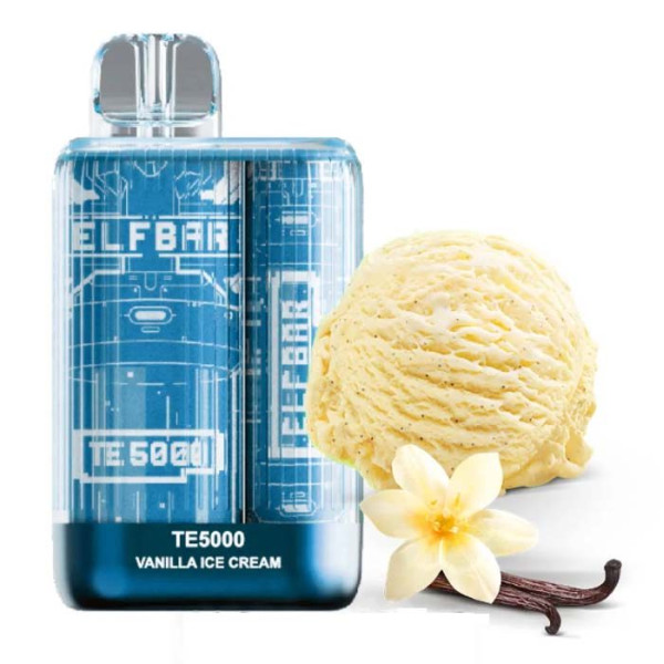 Elf Bar TE5000 POD 5% Оригінал Vanila Ice Cream Ванільне Морозиво (Підряджається) 