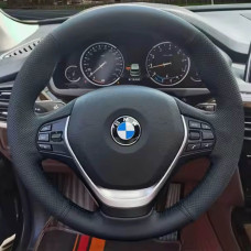 Чехол Оплетка Руля для BMW 1/2/3 series 2011-2019 Кожа (Модельная Выкройка) Standart №12