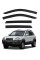 Дефлектори вікон вітровики Hyundai Tucson (JM) 2004-2010 Скотч 3M Voron Glass