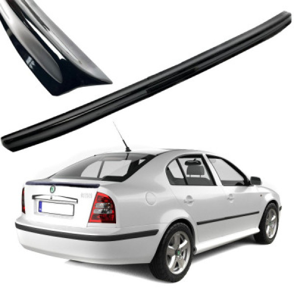 Спойлер перышко на крышку багажника для Skoda Octavia Tour 1996-2010 Глянец Voron glass