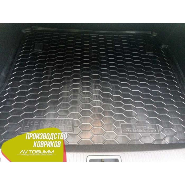 Автомобільний килимок в багажник Renault Fluence 2009- / Гумовий (Avto-Gumm)