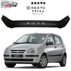 Дефлектор капоту мухобійка для Hyundai Gets 2002- 2005 Євро Кріплення (Vip Tuning) HYD05