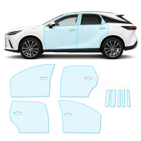 Антигравийная защитная бронепленка по лекалам для Lexus RX V 2022- зоны дверей и стойки окон