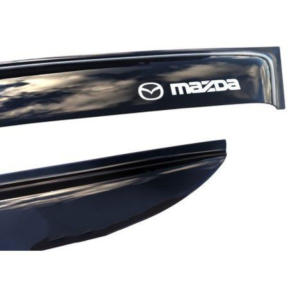 Дефлектори вікон вітровики Mazda 6 2002-2007 Седан Скотч 3M Voron Glass