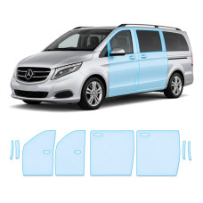 Антигравійна захисна бронеплівка за лекалами для Mercedes-Benz Vito/V-Class W447 2014-2019 - зони дверей і стійки вікон