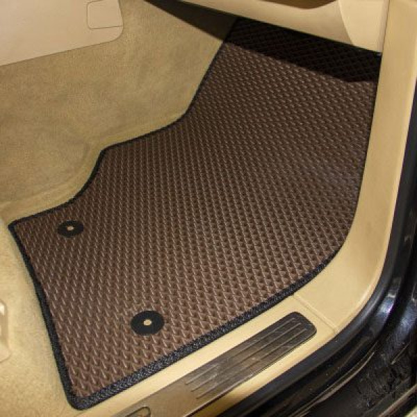 Килимки в салон EVA для Volkswagen Touareg I 2002-2010 з підп'ятником Бежеві 5 шт