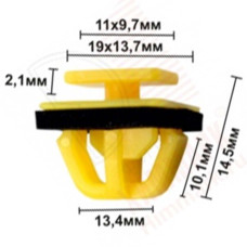 Кліпса кріплення молдингу HYUNDAI KIA NISSAN SUZUKI TOYOTA CHRYSLER (87758-35000 8775835000) C0969