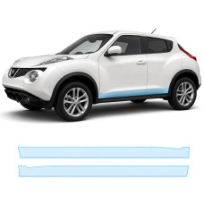 Антигравійна захисна бронеплівка за лекалами для Nissan Juke F15 2010-2019 - нижня зона кузова пороги