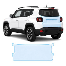 Антигравийная защитная бронепленка по лекалам для Jeep Renegade BU facelift 2019- зона крышки багажника