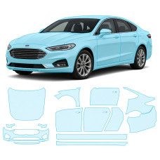 Антигравийная защитная бронепленка по лекалам для Ford Mondeo V facelift 2019-2022 - полный кузов