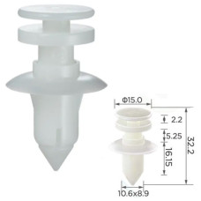 Клипса крепления обшивки Ford W704958S300 (C0355)