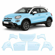 Антигравійна захисна бронеплівка за лекалами для Fiat 500X I facelift 2019-2023 - повний кузов
