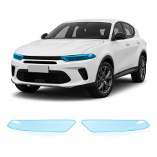 Антигравийная защитная бронепленка по лекалам для Dodge Hornet I 2023- оптика (фары и ПТФ)