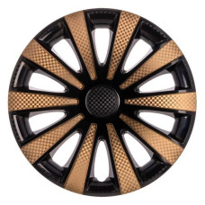 Ковпак колеса Star Карат R13 чорний, gold 4 шт