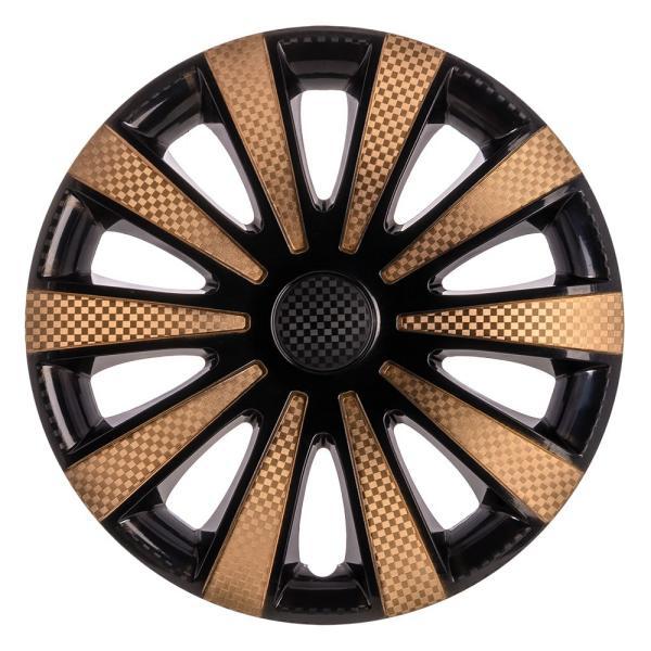 Ковпак колеса Star Карат R13 чорний, gold 4 шт