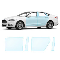 Антигравийная защитная бронепленка по лекалам для Ford Mondeo V 2014-2019 - передняя часть авто (капот бампер фары крылья)