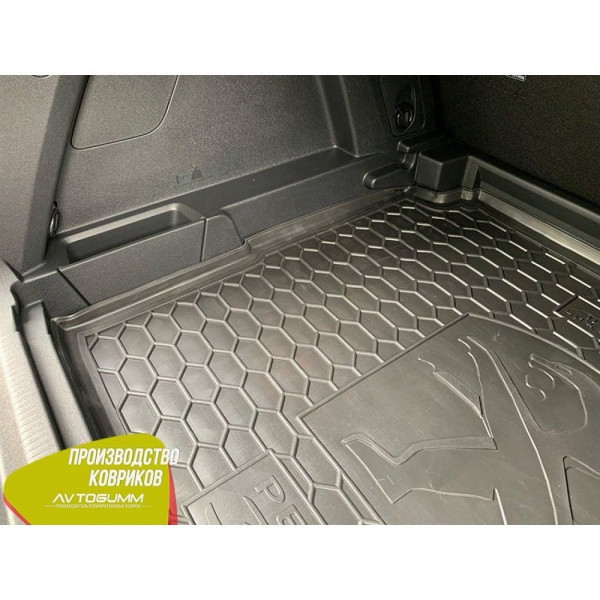 Автомобильный коврик в багажник Peugeot 3008 2017- нижняя полка / Резино - пластик