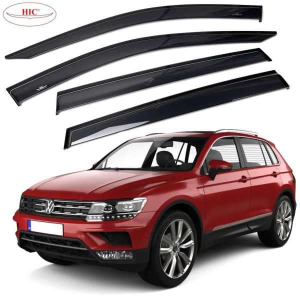 Дефлектори вікон вітровики HIC для Volkswagen Tiguan 2016- Оригінал (VW60)