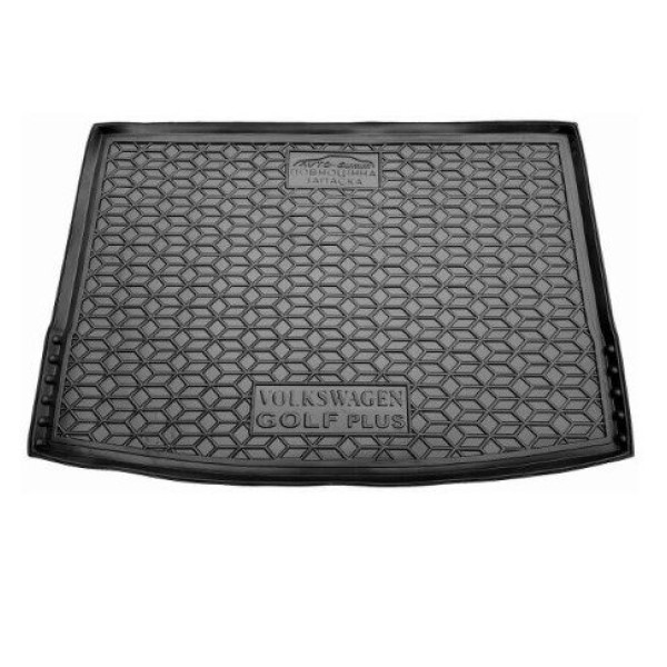 Коврик Багажника для Volkswagen Golf V Plus 2004- Полноразмерный Резиновый 1 шт (Avto-Gumm)