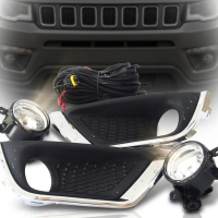 Протитуманні фари для Jeep Compass 2017- H8 12V 35W з проводкою Комплект (OEM:  LH/RH - K68353533AA) (JP-141)